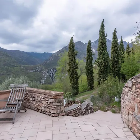 فيلة Rustico Mit Solarbeheiztem Infinity- Pool, Panoramablick & 4 Schlafzimmern *